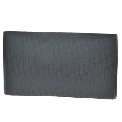 Christian Dior Vintage Chain Flap Shoulder Bag Diorissimo Canvas Black Canvas Shoulder Bag Bag ()