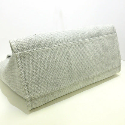 Deauville Raffia Tote Bag Light Grey