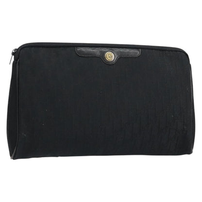 Christian Dior Trotter Pouch Diorissimo Canvas Black Canvas Clutche & Pouche Bag ()