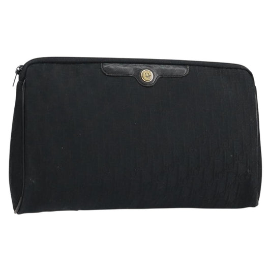 Christian Dior Trotter Pouch Diorissimo Canvas Black Canvas Clutche & Pouche Bag ()