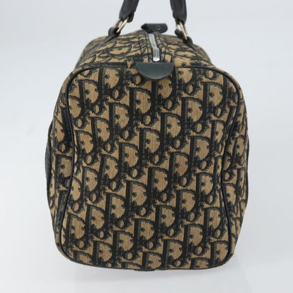 Christian Dior Vintage Trotter Boston Bag Canvas Navy Canvas Travel Bag Bag ()