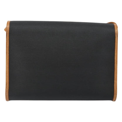 Christian Dior Vintage Cd Logo Shoulder Bag Leather Black Leather Shoulder Bag Bag ()