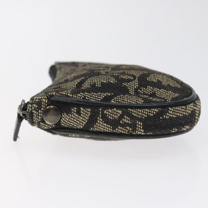 Christian Dior Saddle Coin Purse Trotter Canvas Black Canvas Wallets Accessory ()