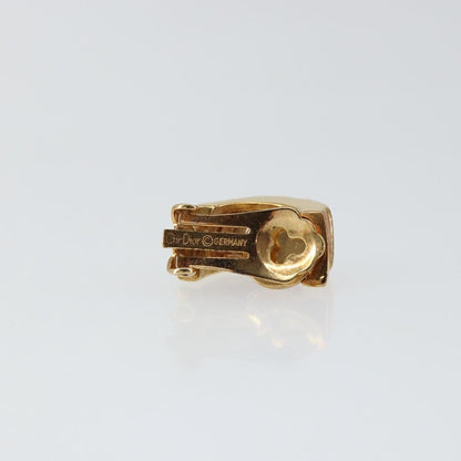 Christian Dior Vintage Cd Clip-On Earrings Metal Gold Metal Earrings Jewelry ()