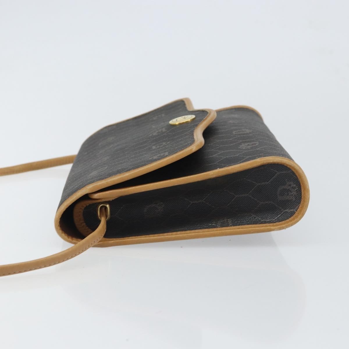 Christian Dior Vintage Honeycomb Shoulder Bag Canvas Black Canvas Shoulder Bag Bag ()