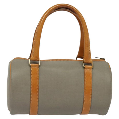 Christian Dior Vintage Cd Handbag Canvas Gray Canvas Handbag ()