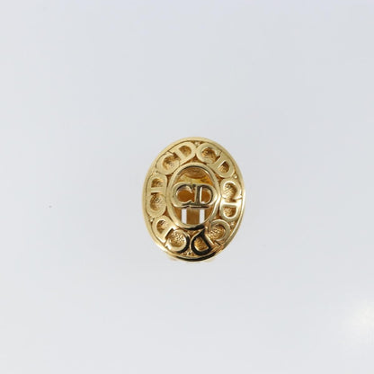Christian Dior Vintage Cd Clip-On Earrings Metal Gold Metal Earrings Jewelry ()