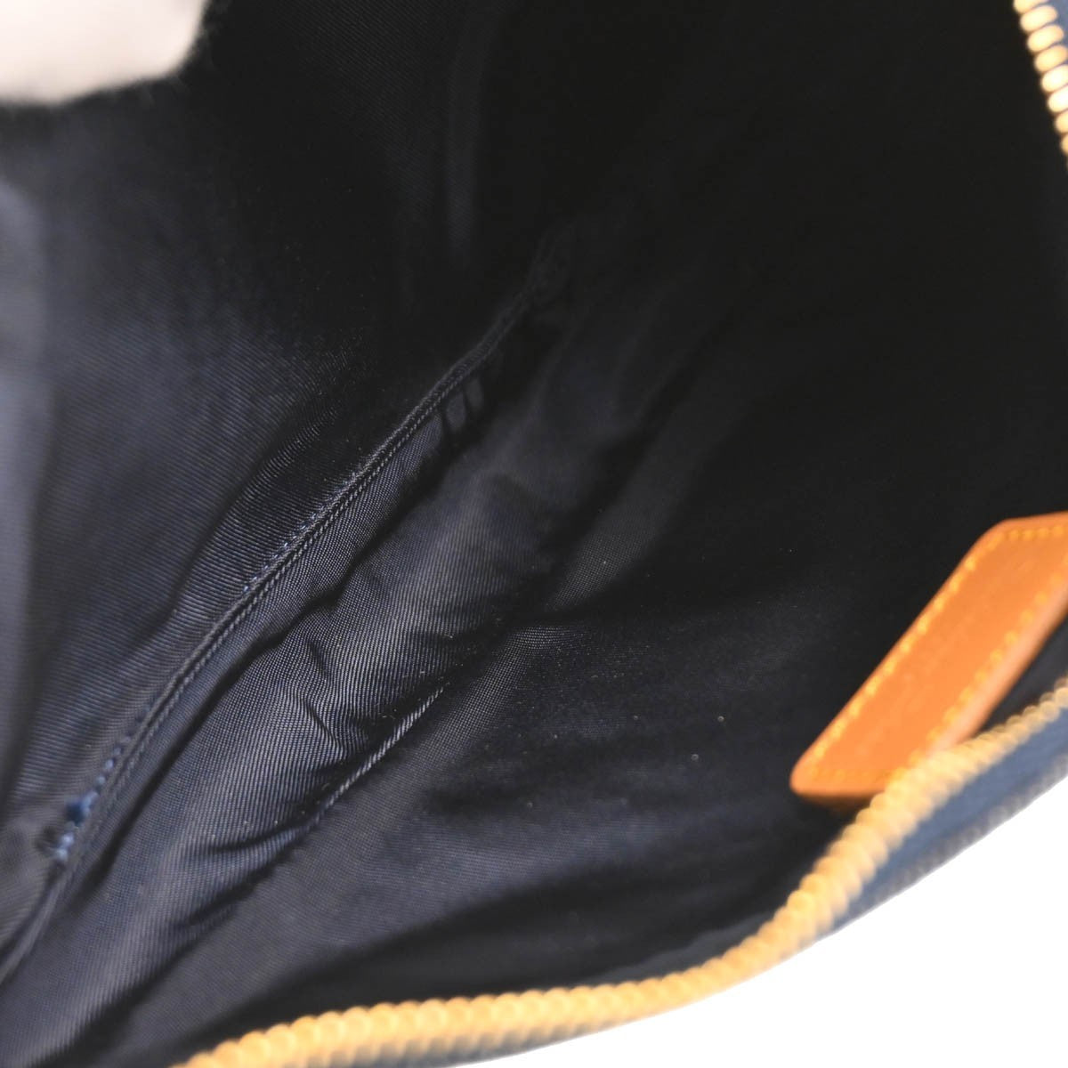 Christian Dior Saddle Handbag Denim Navy Denim_Jeans Handbag ()