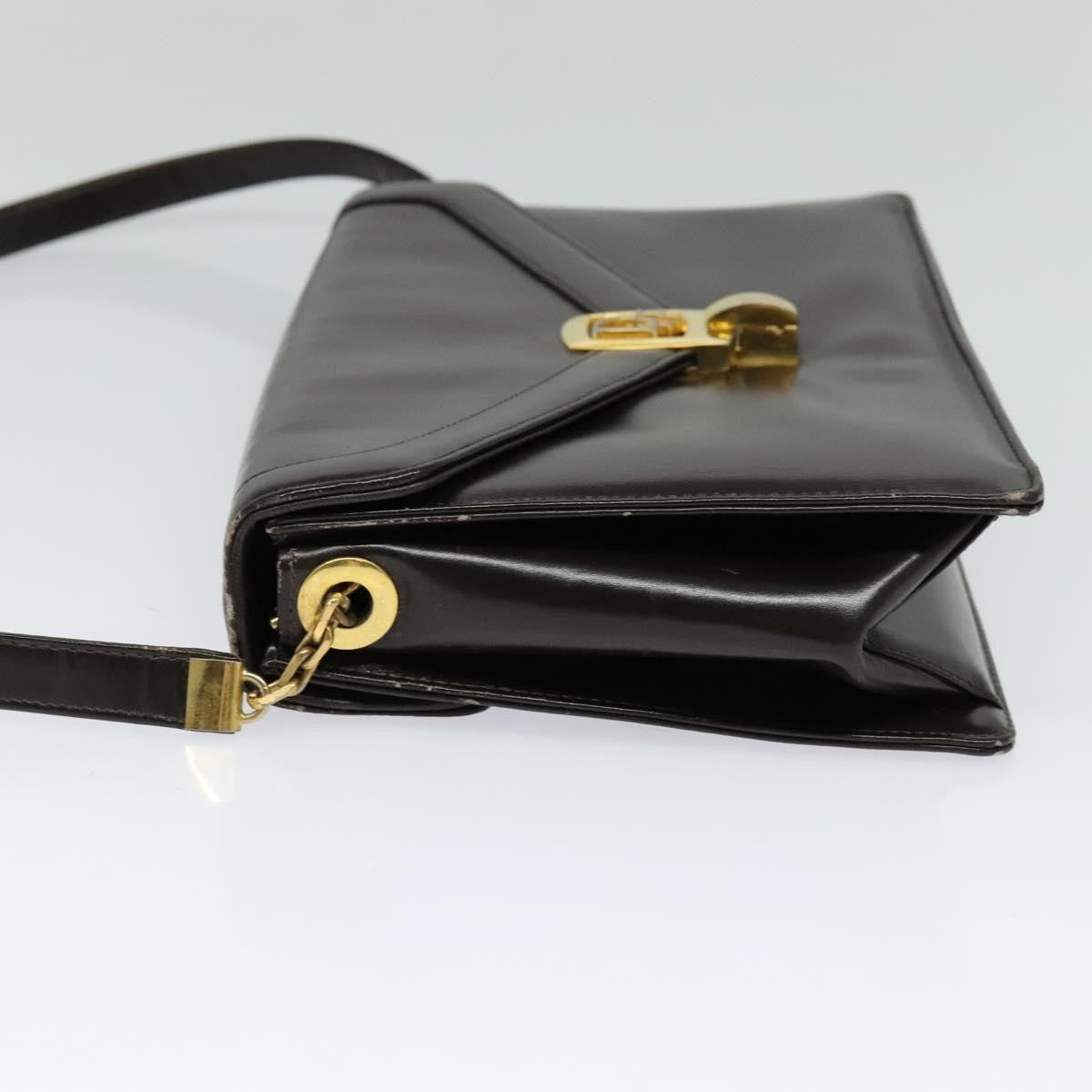 Christian Dior Vintage Shoulder Bag Leather Brown Leather Shoulder Bag Bag ()