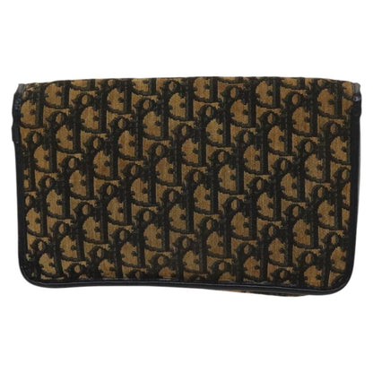 Christian Dior Vintage Trotter Shoulder Bag Canvas Brown Canvas Bag ()