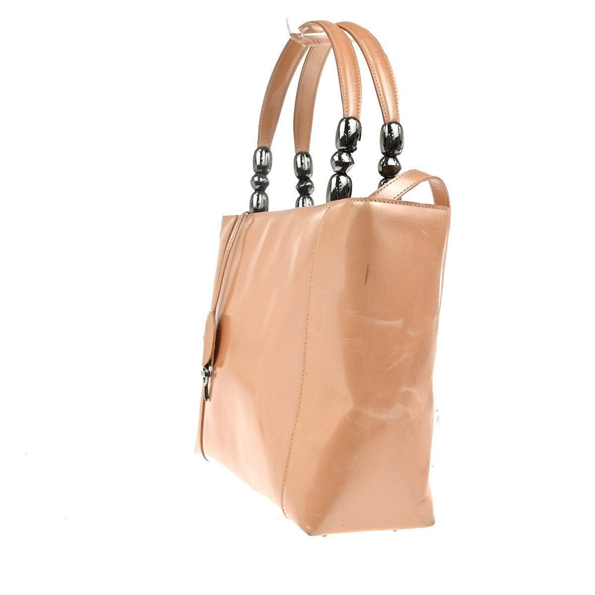 Christian Dior Malice Handbag Patent Leather Pink Patent_Leather Shoulder Bag Bag ()