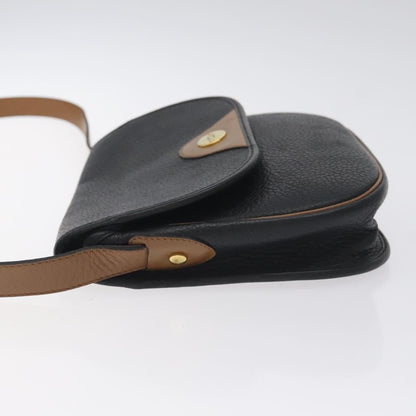 Christian Dior Vintage Cd Flap Shoulder Bag Leather Black Leather Bag ()