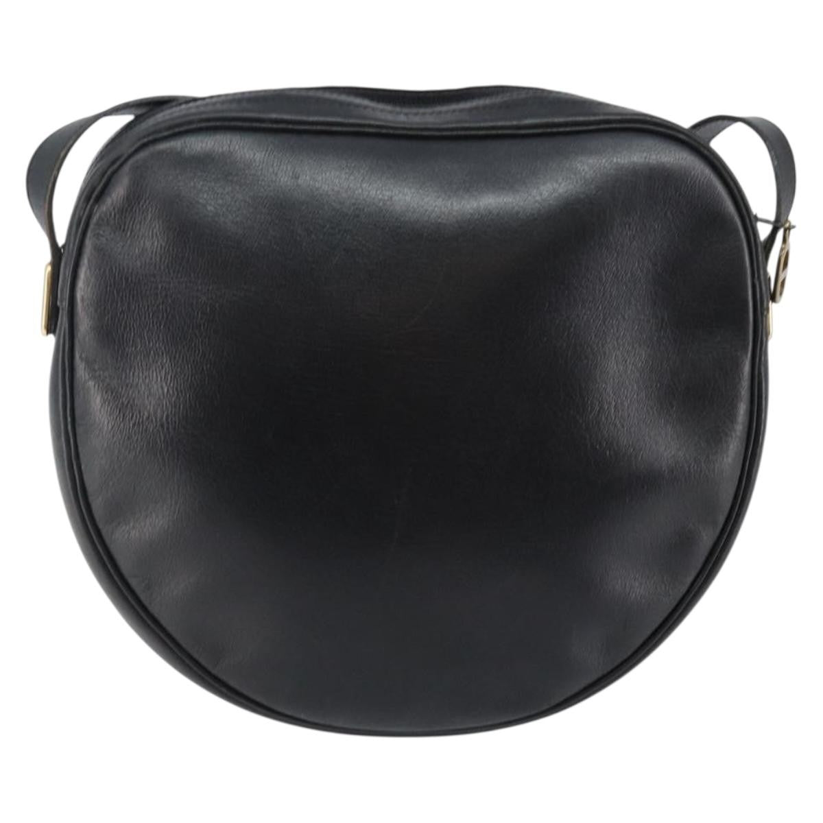 Christian Dior Vintage Shoulder Bag Leather Navy Leather Shoulder Bag Bag ()