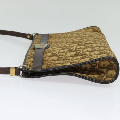 Christian Dior Vintage Trotter Shoulder Bag Canvas Brown Canvas Bag ()