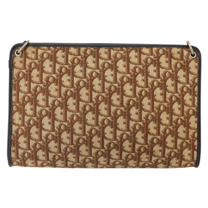 Christian Dior Vintage Trotter Shoulder Bag Canvas Beige Canvas Shoulder Bag Bag ()