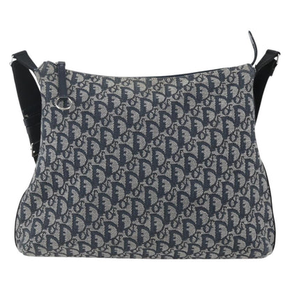 Christian Dior Vintage Trotter Shoulder Bag Canvas Navy Canvas Shoulder Bag Bag ()