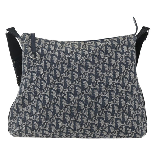 Christian Dior Vintage Trotter Shoulder Bag Canvas Navy Canvas Shoulder Bag Bag ()