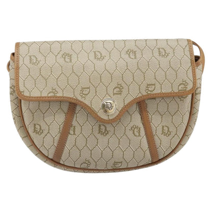 Christian Dior Vintage Honeycomb Shoulder Bag Canvas Beige Canvas Shoulder Bag Bag ()