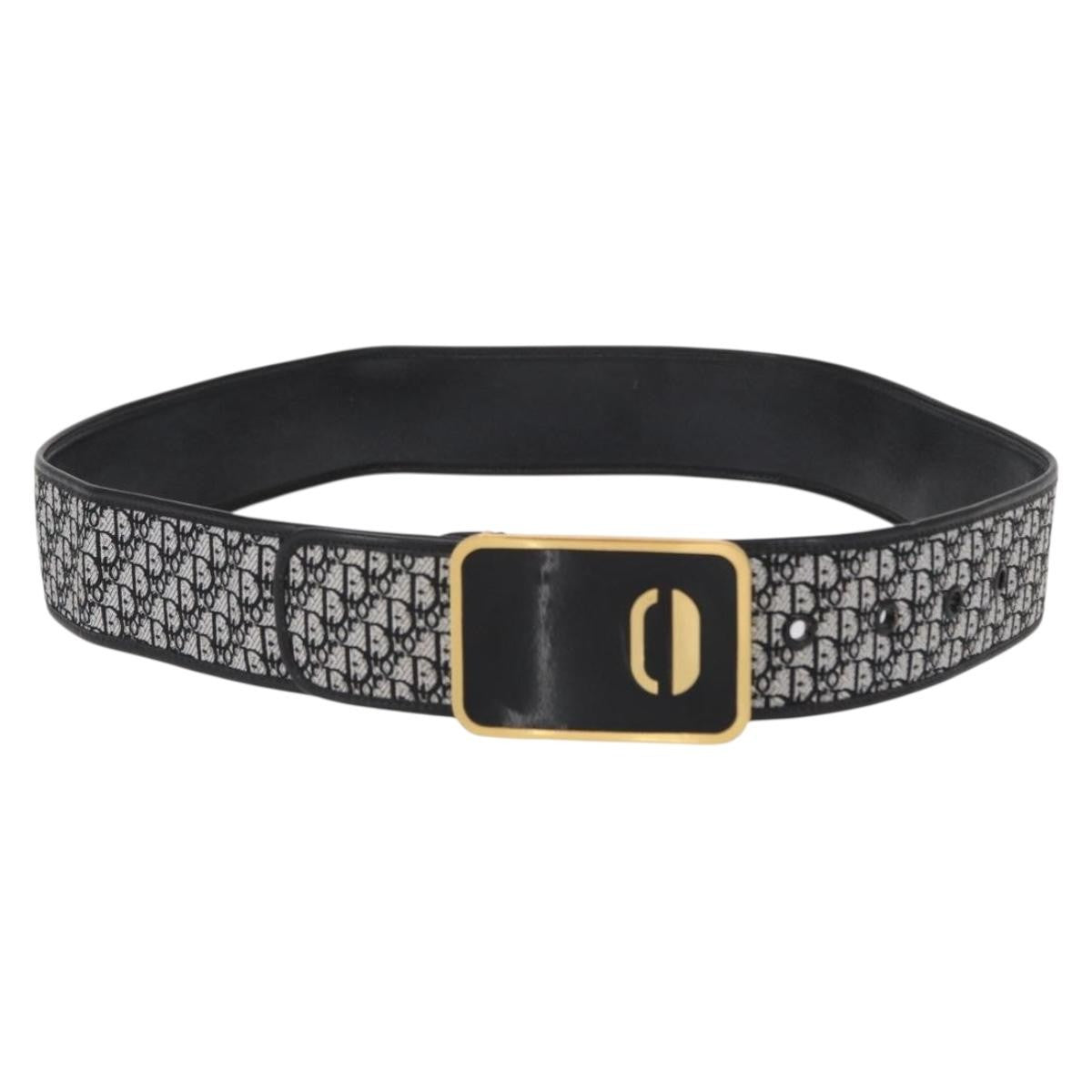 Christian Dior Vintage Belt Canvas Black Canvas Belts Accessory ()