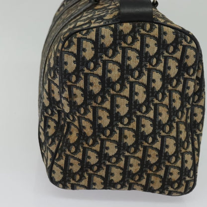 Christian Dior Vintage Trotter Boston Bag Diorissimo Canvas Navy Canvas Handbag ()