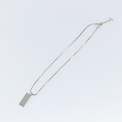 Christian Dior Trotter Pendant Necklace Metal Silver Metal Jewelry ()