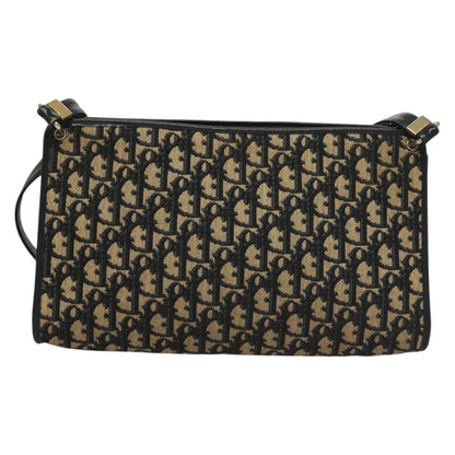Christian Dior Vintage Trotter Shoulder Bag Canvas Navy Canvas Shoulder Bag Bag ()