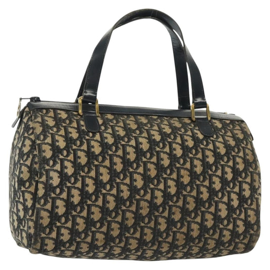Christian Dior Vintage Trotter Boston Bag Diorissimo Canvas Navy Canvas Bag ()