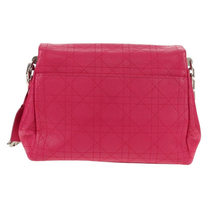 Christian Dior Long Chain Miss Dior Bag Cannage Quilt Lambskin Pink Leather Shoulder Bag Bag ()