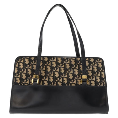 Christian Dior Trotter Shoulder Bag Canvas Black Canvas Shoulder Bag Bag ()