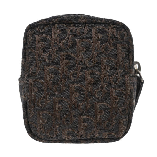 Christian Dior Vintage Trotter Pouch Canvas Brown Canvas Clutche & Pouche Bag ()