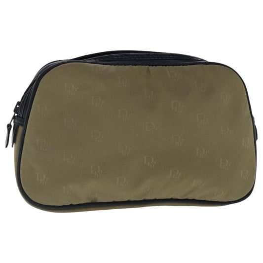 Christian Dior Pouch Leather Beige Nylon Clutche & Pouche Bag ()