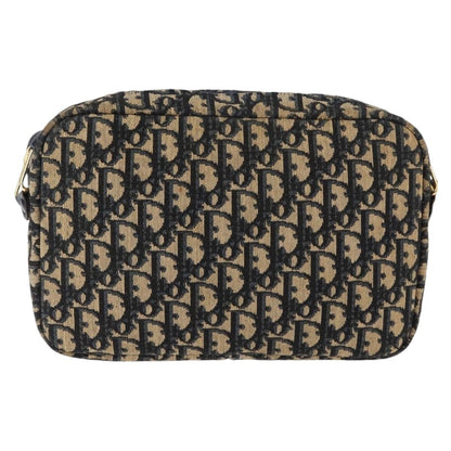Christian Dior Vintage Trotter Crossbody Bag Diorissimo Coated Canvas Navy Canvas Shoulder Bag Bag ()