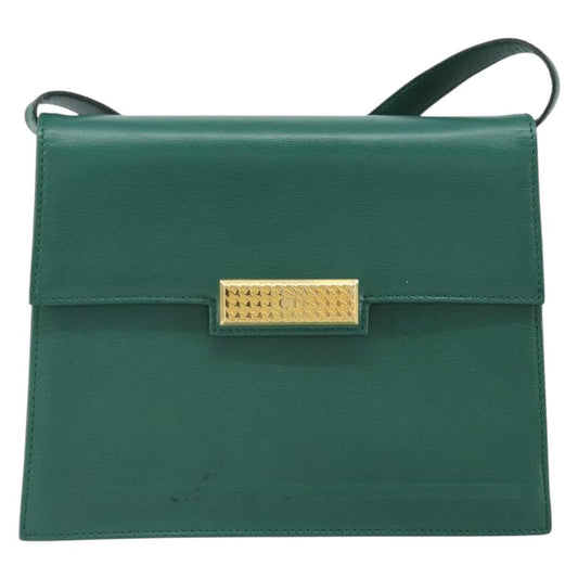 Christian Dior Vintage Shoulder Bag Leather Green Leather Shoulder Bag Bag ()