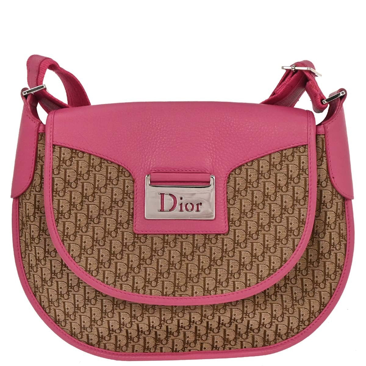 Christian Dior Trotter Shoulder Bag Canvas Beige Canvas Shoulder Bag Bag ()