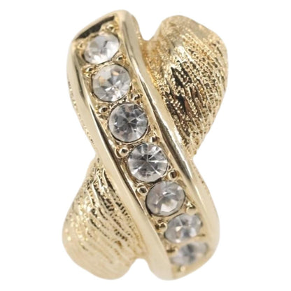 Christian Dior Vintage Clip-On Earrings Metal Gold Metal Earrings Jewelry ()