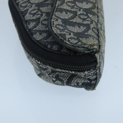 Christian Dior Vintage Saddle Coin Purse Diorissimo Canvas Navy Canvas Clutche & Pouche Bag ()