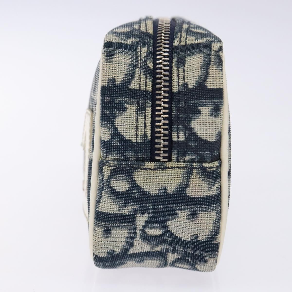 Christian Dior Vintage Trotter Pouch Diorissimo Canvas Navy Canvas Clutche & Pouche Bag ()