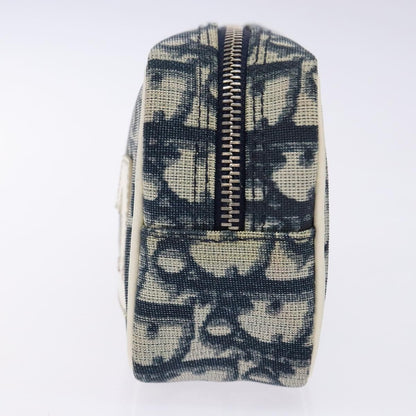 Christian Dior Vintage Trotter Pouch Diorissimo Canvas Navy Canvas Clutche & Pouche Bag ()