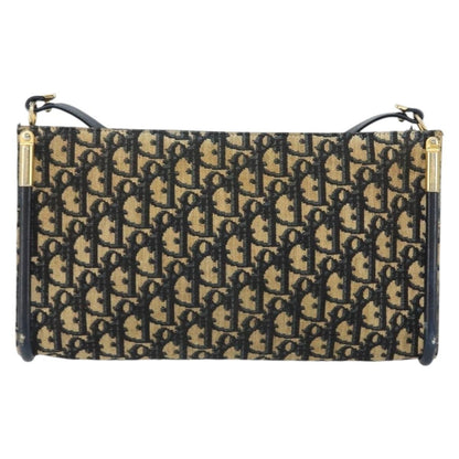 Christian Dior Vintage Trotter Shoulder Bag Canvas Navy Canvas Shoulder Bag Bag ()