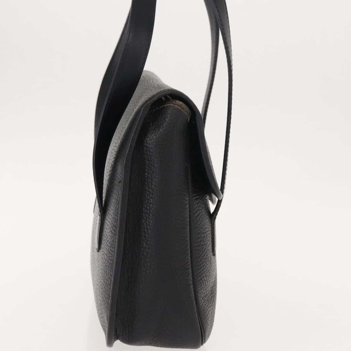 Christian Dior Vintage Cd Handbag Leather Black Leather Handbag ()
