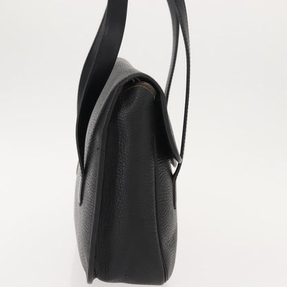 Christian Dior Vintage Cd Handbag Leather Black Leather Handbag ()