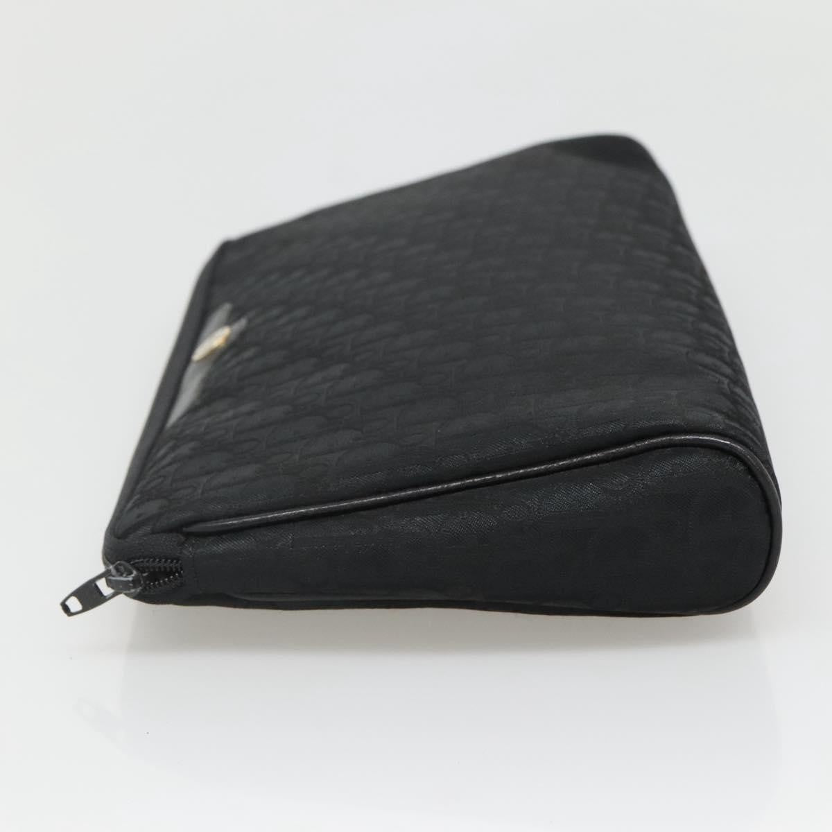 Christian Dior Trotter Pouch Diorissimo Canvas Black Canvas Clutche & Pouche Bag ()