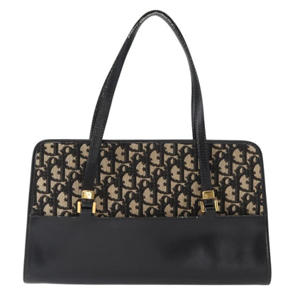 Christian Dior Trotter Shoulder Bag Canvas Black Canvas Shoulder Bag Bag ()