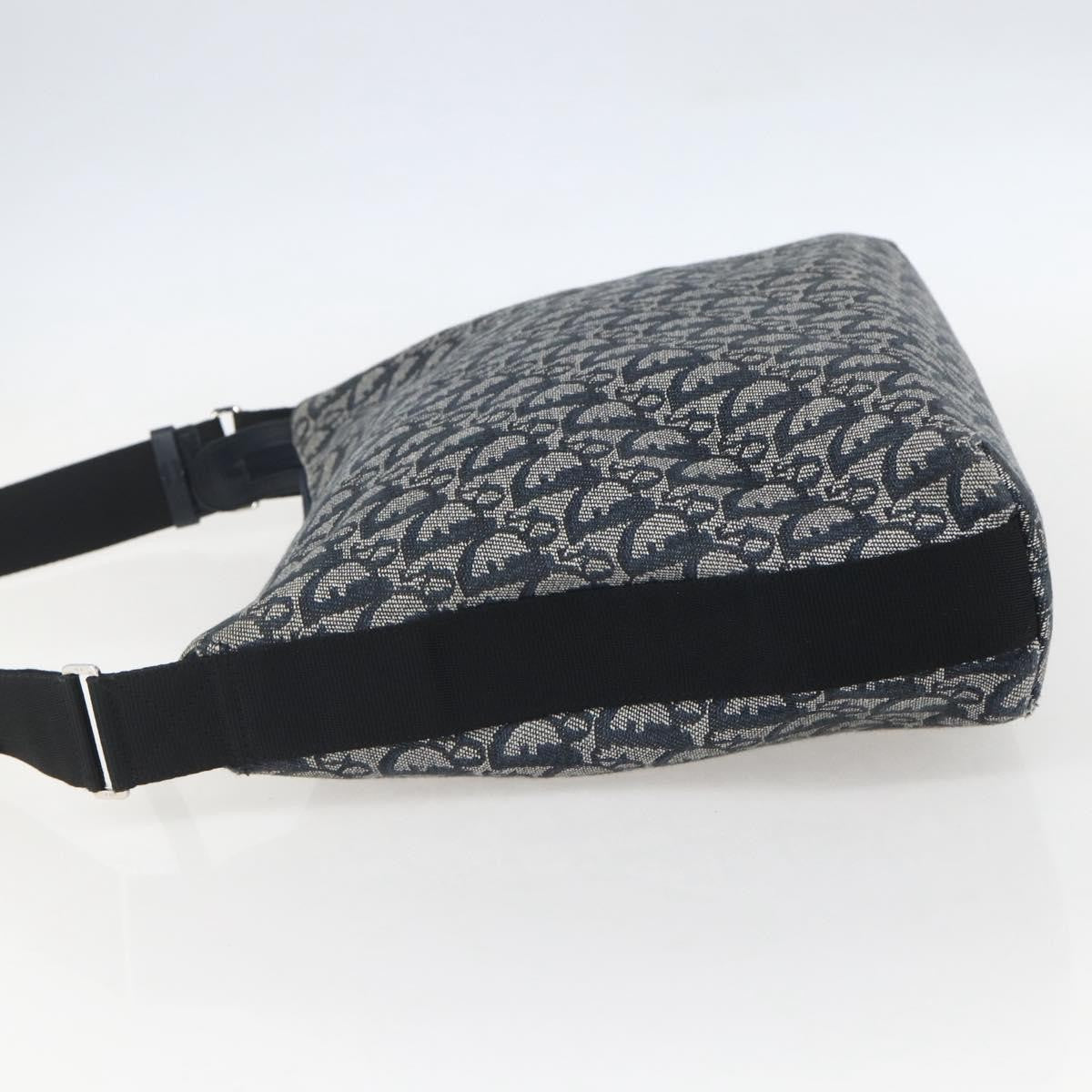 Christian Dior Vintage Trotter Shoulder Bag Canvas Navy Canvas Shoulder Bag Bag ()