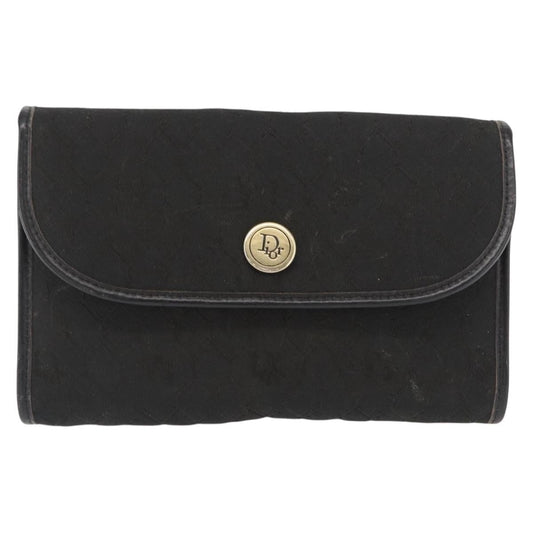 Christian Dior Vintage Honeycomb Chain Canvas Black Canvas Shoulder Bag Bag ()
