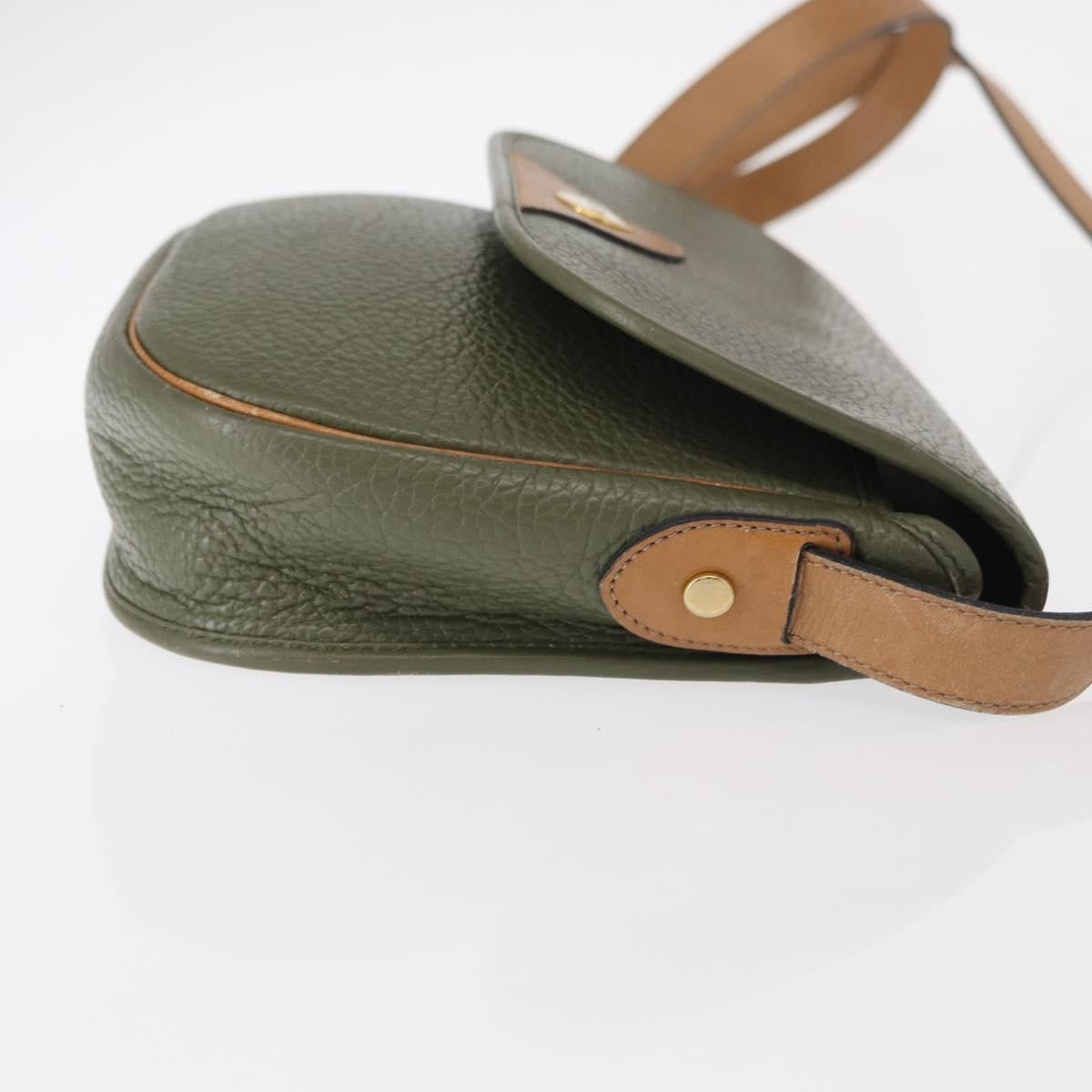 Christian Dior Vintage Shoulder Bag Leather Green Leather Shoulder Bag Bag ()