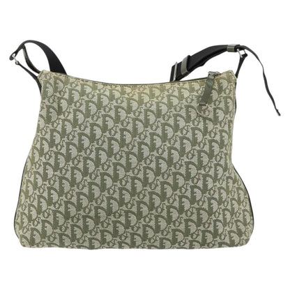 Christian Dior Vintage Trotter Shoulder Bag Canvas Green Canvas Shoulder Bag Bag ()