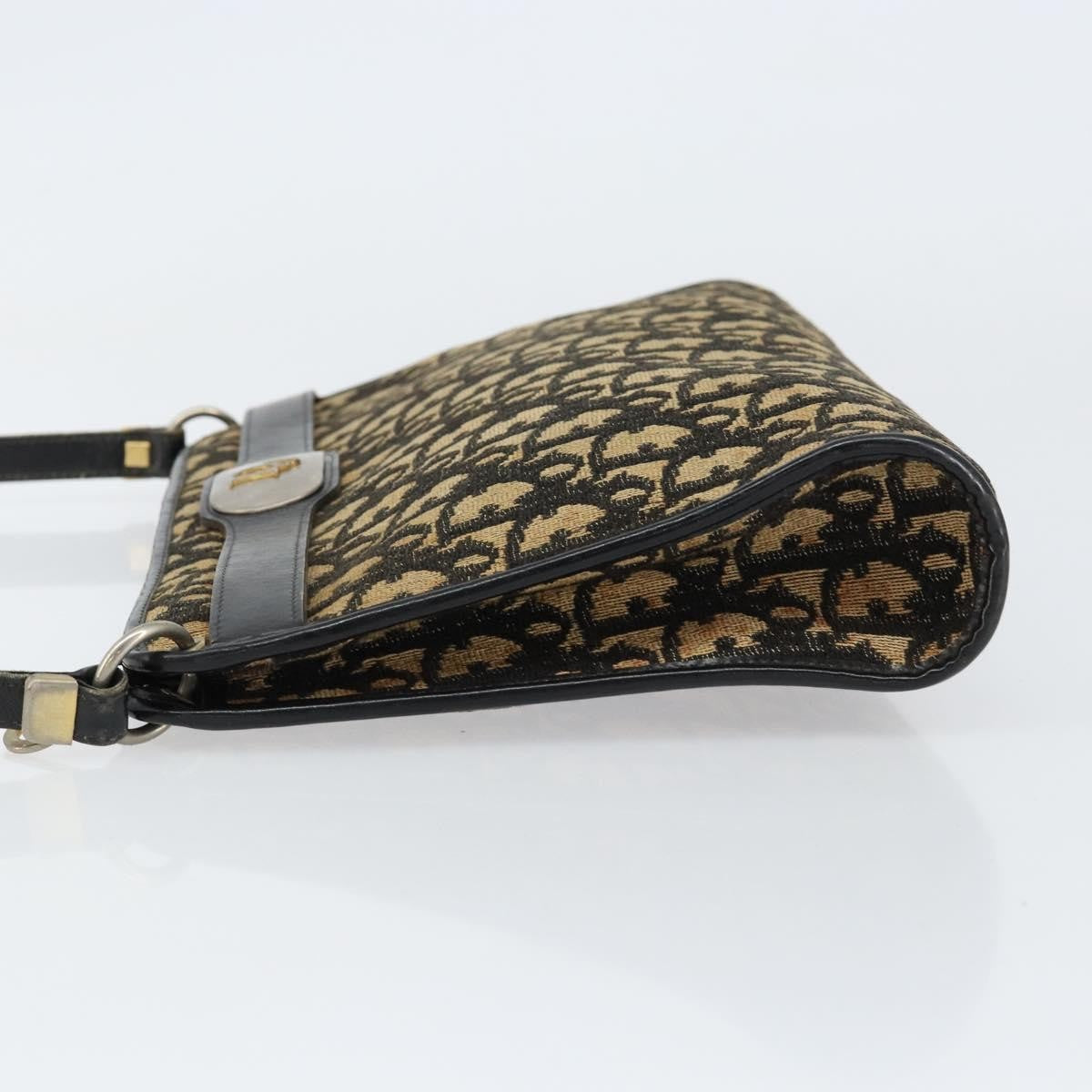 Christian Dior Vintage Trotter Shoulder Bag Canvas Navy Canvas Shoulder Bag Bag ()