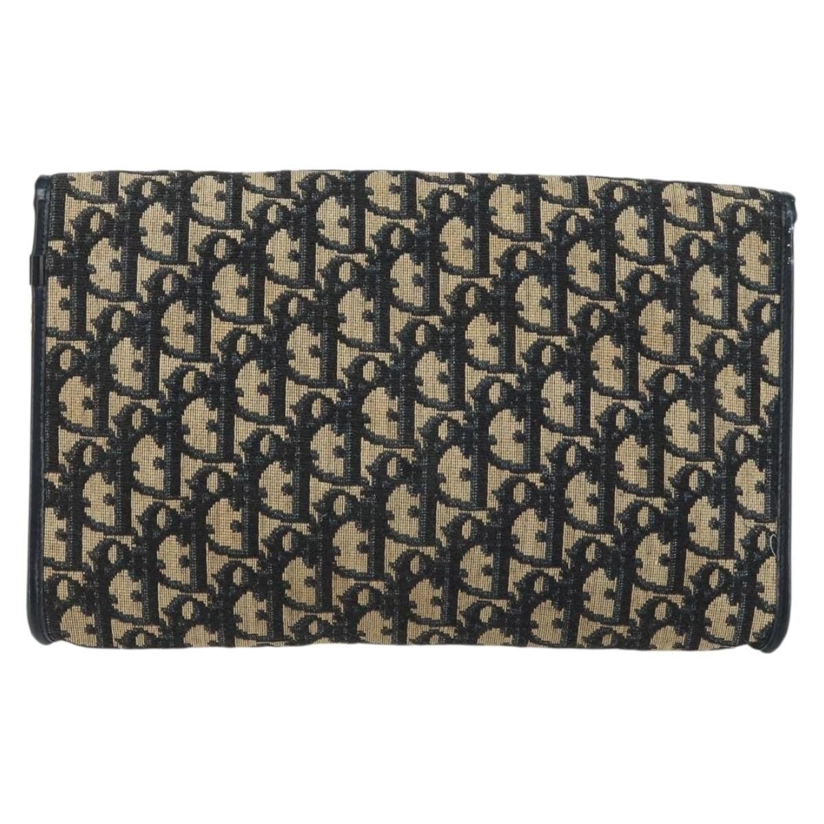 Christian Dior Vintage Cd Chain Flap Shoulder Bag Diorissimo Canvas Navy Canvas Shoulder Bag Bag ()
