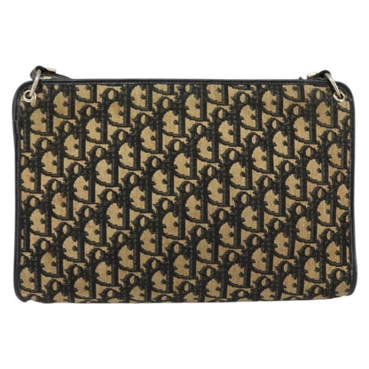 Christian Dior Vintage Trotter Shoulder Bag Canvas Navy Canvas Shoulder Bag Bag ()